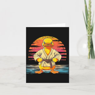 Tarjeta Pato de goma de Taekwondo Kickboxing Animal Jiu-Ji