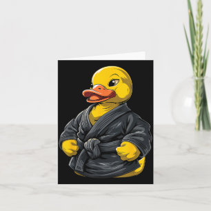Tarjeta Pato de goma de Taekwondo Kickboxing Animal Jiu-Ji