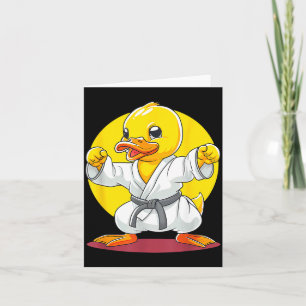 Tarjeta Pato de goma de Taekwondo Kickboxing Animal Jiu-Ji
