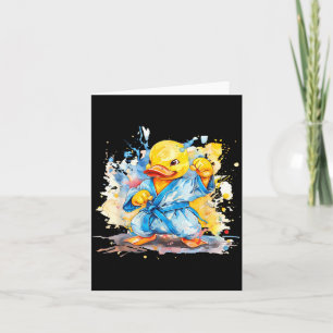 Tarjeta Pato de goma de Taekwondo Kickboxing Animal Jiu-Ji