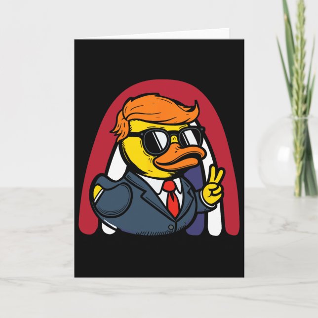 Tarjeta Pato de goma de Trump (Anverso)