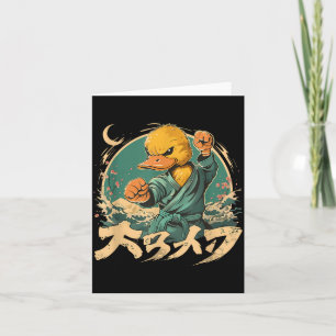 Tarjeta Pato de goma motivo karate Taekwondo Jiu-Jitsu MMA