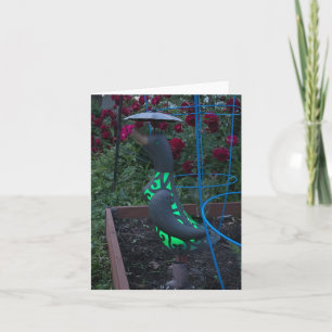Tarjeta Pato de jardín