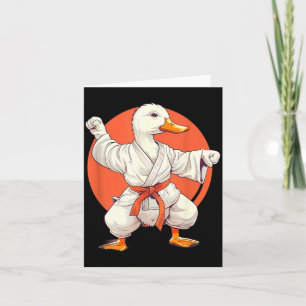 Tarjeta Pato de Judo Taekwondo Pato Artes Marciales Kung F