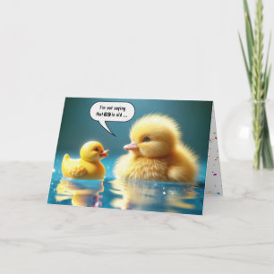 Tarjeta Pato de juguete amarillo por 69 cumpleaños con pat