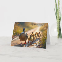 Pato de madre mallard para el día de la madre