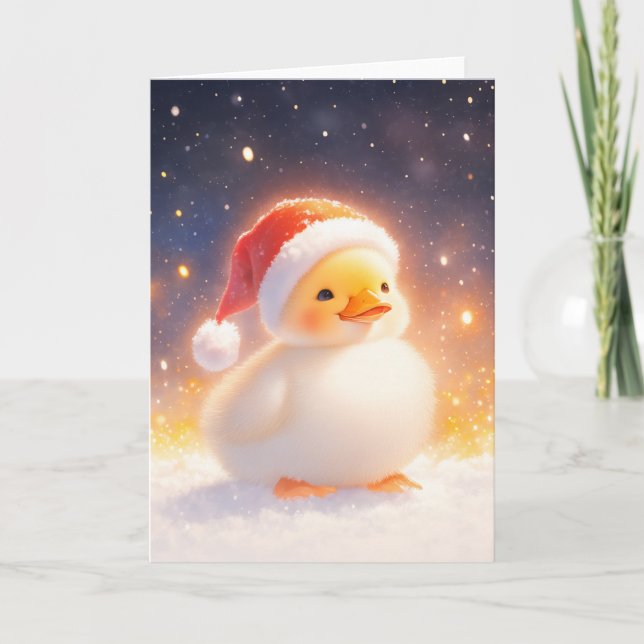 Tarjeta Pato de Navidad (Anverso)