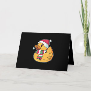 Tarjeta Pato de Navidad Cute Dub