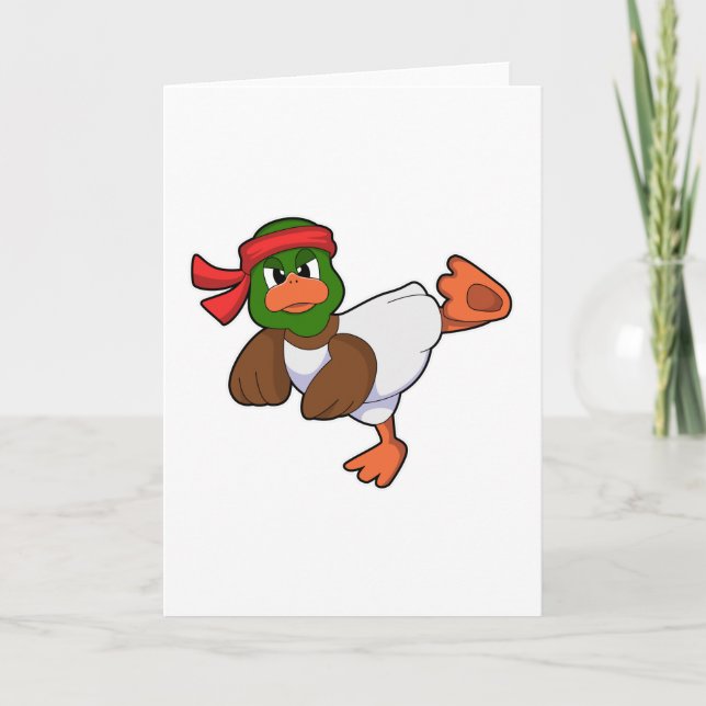 Tarjeta Pato en artes marciales Karate (Anverso)