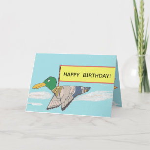 Tarjeta Pato - feliz cumpleaños