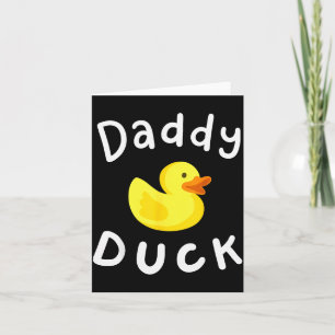 Tarjeta Pato Papá Cumpleaños Pato de Goma Amante Familia C