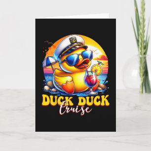 Tarjeta Pato Pato Crucero Divertida Familia Crucero A jueg