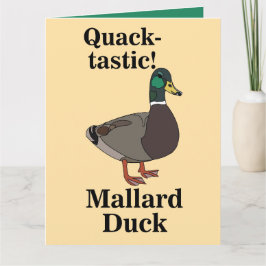 Tarjeta Pato Quack-Tástico Mallard