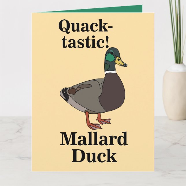 Tarjeta Pato Quack-Tástico Mallard (Anverso)