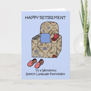 Tarjeta Patólogo del lenguaje del lenguaje del lenguaje de