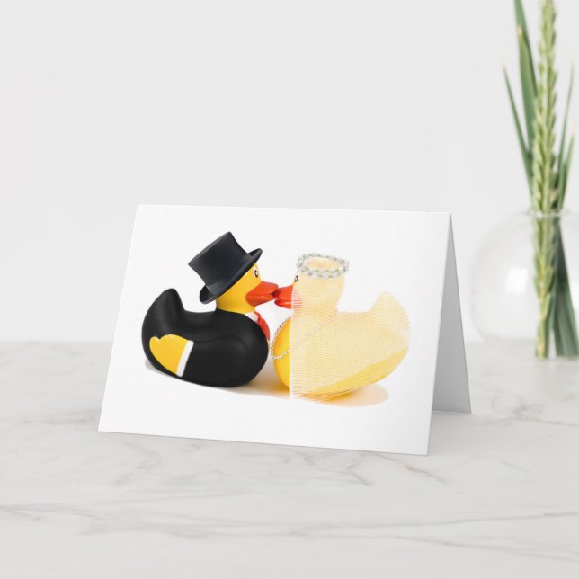 Tarjeta Patos 2 de la boda (Anverso)