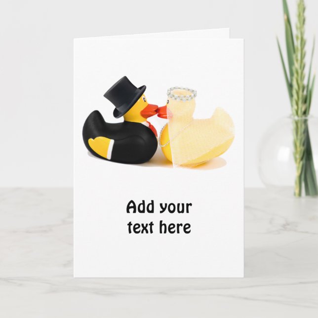 Tarjeta patos bodas 2 (Anverso)