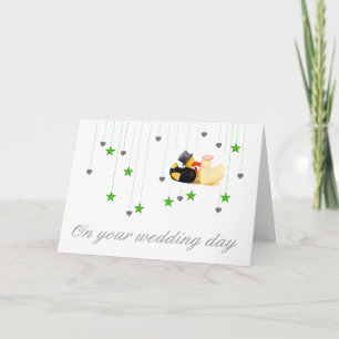 Tarjeta Patos de boda