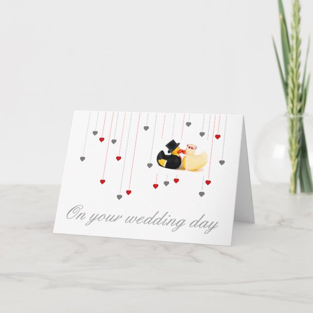 Tarjeta Patos de boda 4 (Anverso)