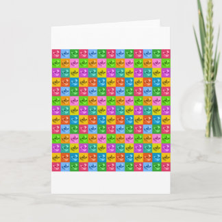 Tarjeta patos de goma de arte pop