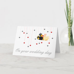 Tarjeta Patos de la boda