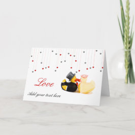 Tarjeta Patos de la boda