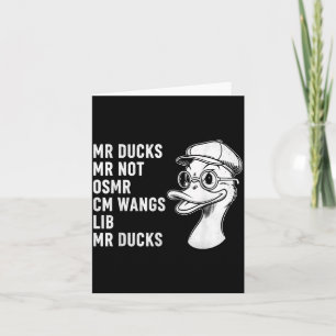 Tarjeta Patos M R Ducks M R No O S M R Cm Wangs Lib M R Du