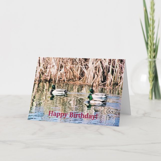 TARJETA PATOS SALVAJES (Anverso)