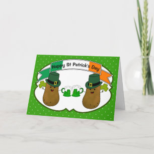 Tarjeta Patricio Personalizado de Papas Irlandesas