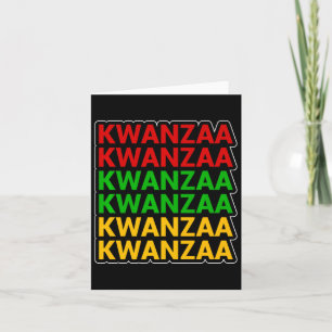 Tarjeta Patrimonio africano-americano de Kwanzaa apilado