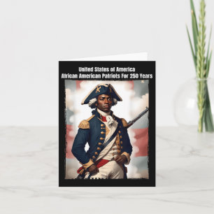 Tarjeta Patriota africano, soldado de guerra revolucionari