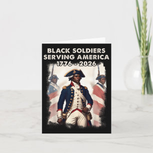 Tarjeta Patriota africano, soldado de guerra revolucionari
