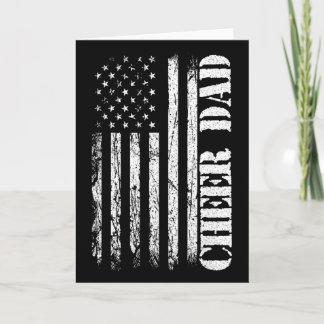 Tarjeta Patriotic Father's Day Cheer Dad Cheerleader Cheer