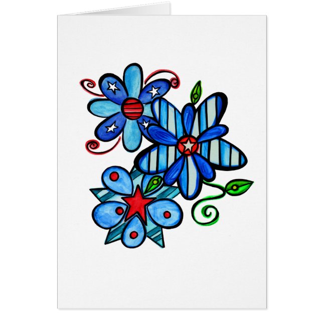 Tarjeta patriótica - esconda dentro. (Frente)