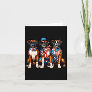 Tarjeta Patriótico 4 De Julio Bandera De Ee.Uu.