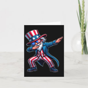 Tarjeta Patriotismo Tío Sam Usa 4 De Julio De Los Hombres