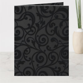 Tarjeta Patrón abstracto de negro con movimiento intrínsec