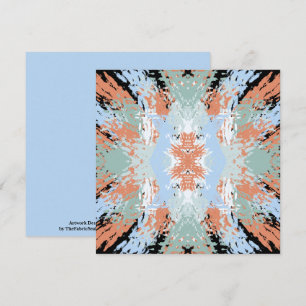 Tarjeta Patrón abstracto de puntas partidas y pasteles sua