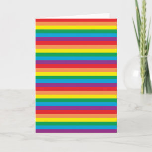 Tarjeta Patrón arcoiris simple