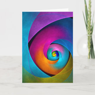 Tarjeta Patrón azul rosado del arte del resumen floral mod