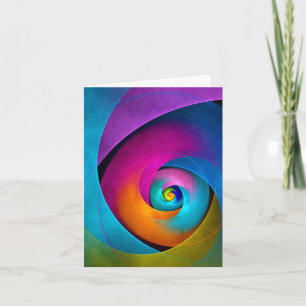 Tarjeta Patrón azul rosado del arte del resumen floral mod