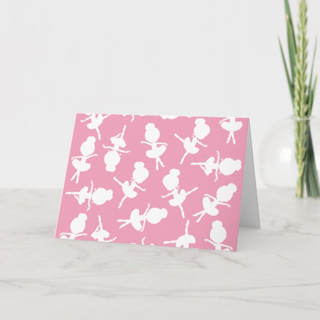Tarjeta Patrón Ballerina, Chicas de ballet, baile de balle (Anverso)