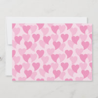 Patrón continuo de corazones adorables rosados