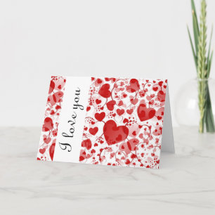 Tarjeta Patrón CORAZÓN ART 7 + te amo