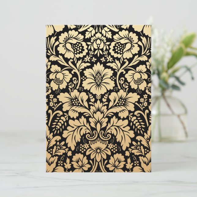 Tarjeta Patrón Damask 2 (Anverso de pie)