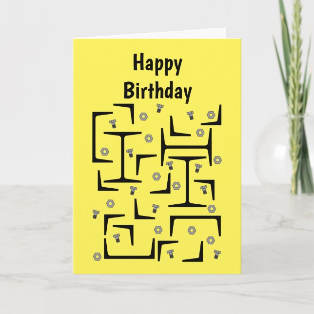 Tarjeta Patrón de acero estructural (Anverso)