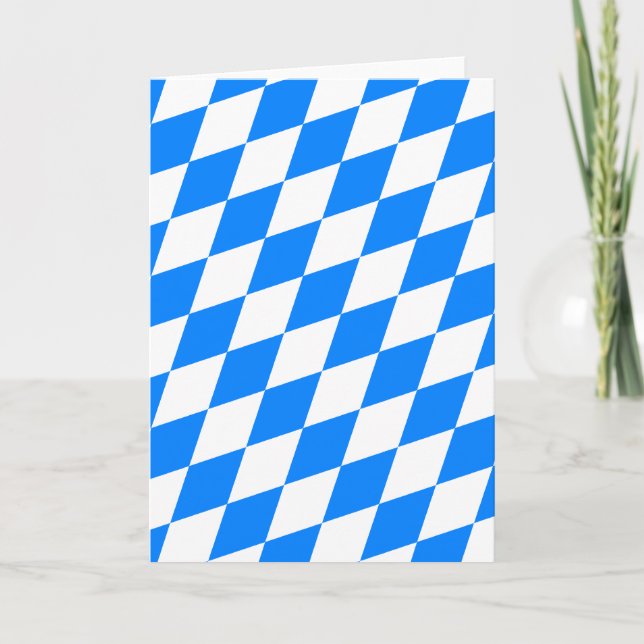 Tarjeta Patrón de arglos azul y blanco (Anverso)