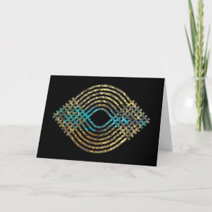 Tarjeta Patrón de arte de rock geométrico
