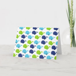 Tarjeta Patrón De Ballenas, Ballenas Cuestas, Animales Mar