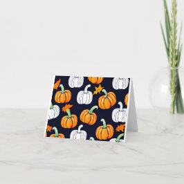 Tarjeta Patrón de Calabazas